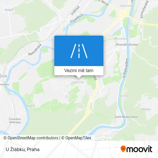 U Žlábku mapa