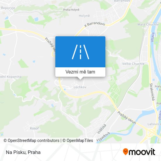 Na Písku mapa