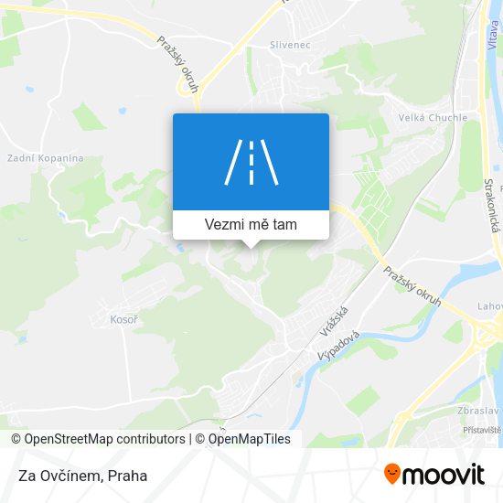 Za Ovčínem mapa