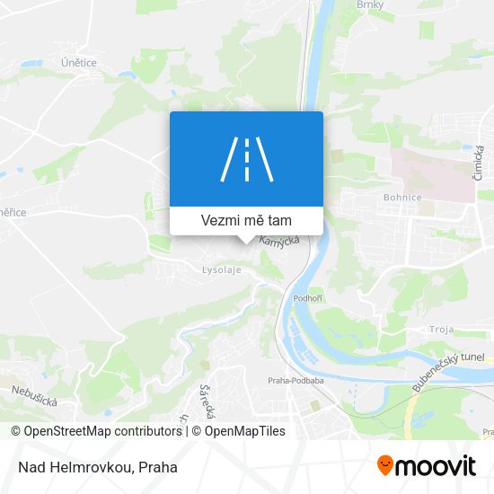 Nad Helmrovkou mapa