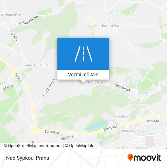 Nad Sýpkou mapa