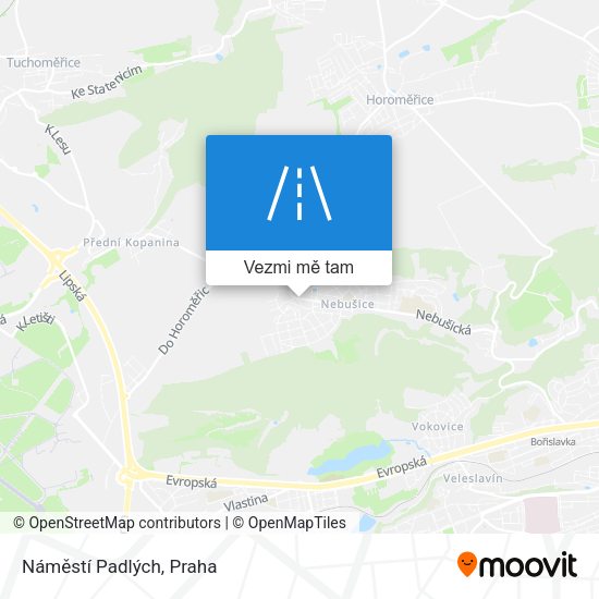 Náměstí Padlých mapa