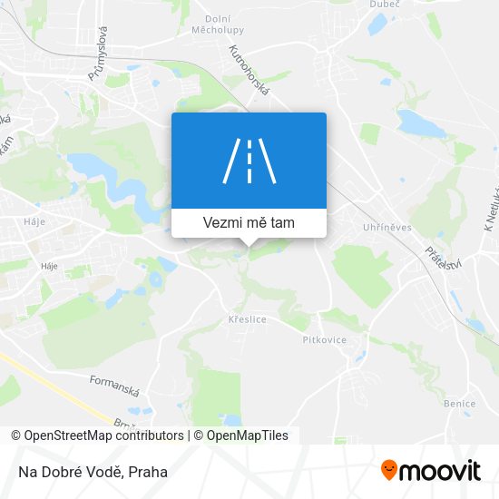 Na Dobré Vodě mapa