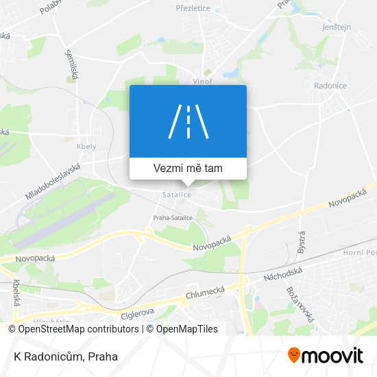 K Radonicům mapa