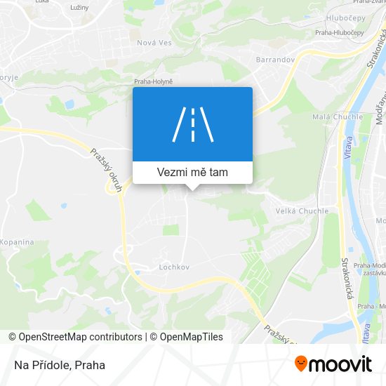 Na Přídole mapa