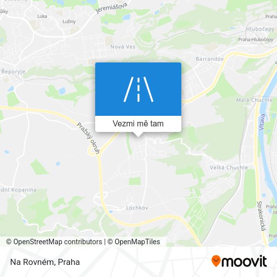 Na Rovném mapa