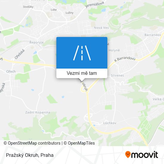 Pražský Okruh mapa