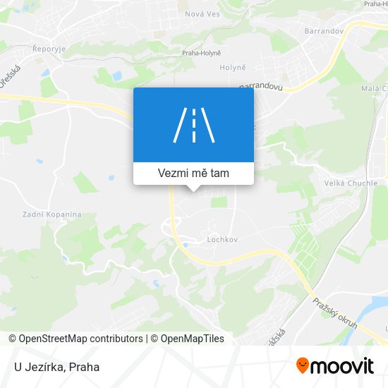 U Jezírka mapa
