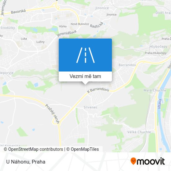 U Náhonu mapa