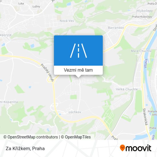 Za Křížkem mapa