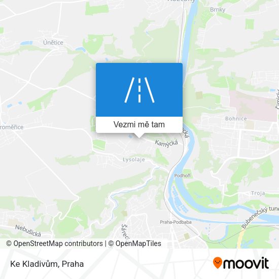 Ke Kladivům mapa