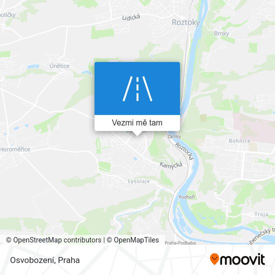 Osvobození mapa