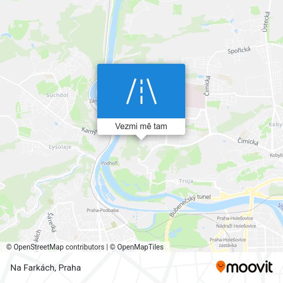 Na Farkách mapa