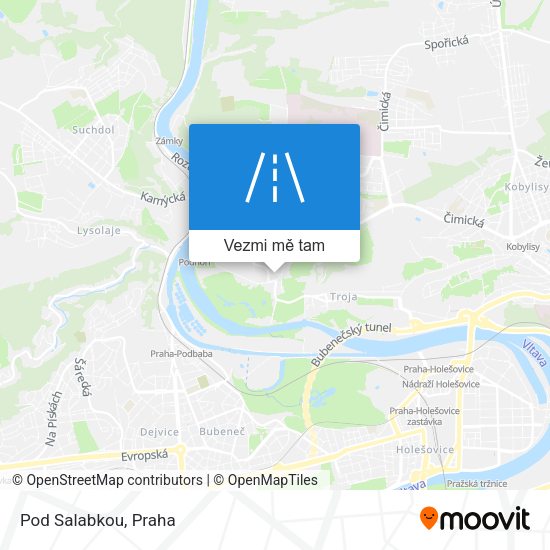 Pod Salabkou mapa