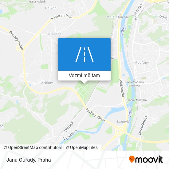 Jana Ouřady mapa