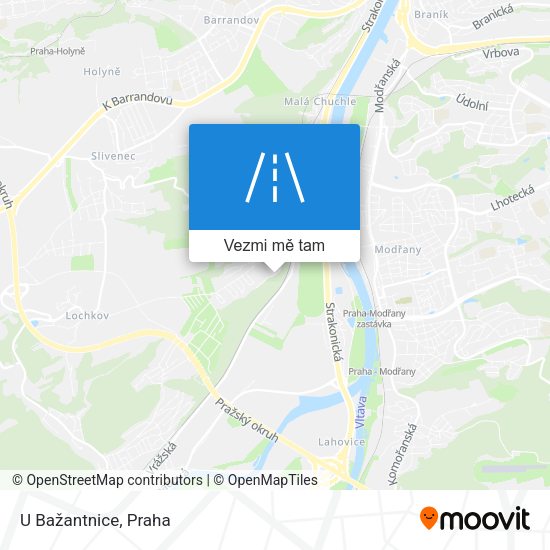U Bažantnice mapa