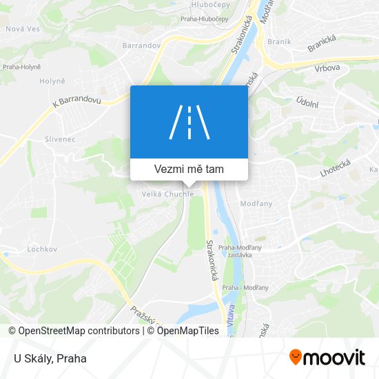 U Skály mapa