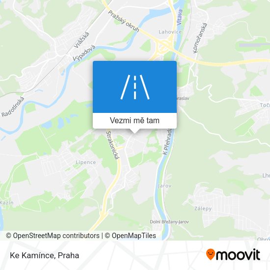 Ke Kamínce mapa