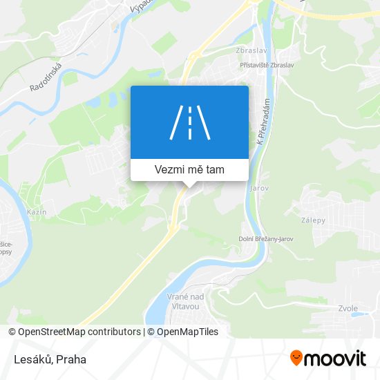 Lesáků mapa