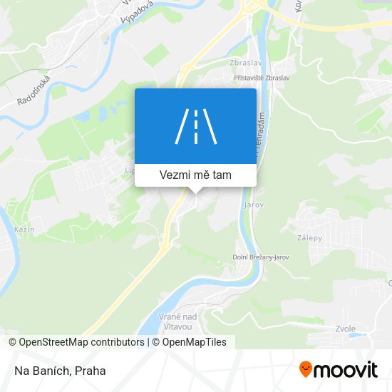 Na Baních mapa