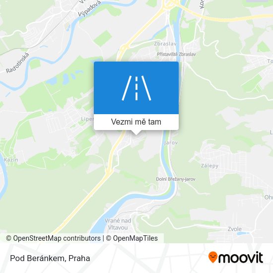 Pod Beránkem mapa