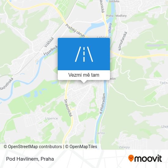 Pod Havlínem mapa