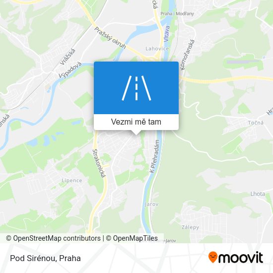 Pod Sirénou mapa