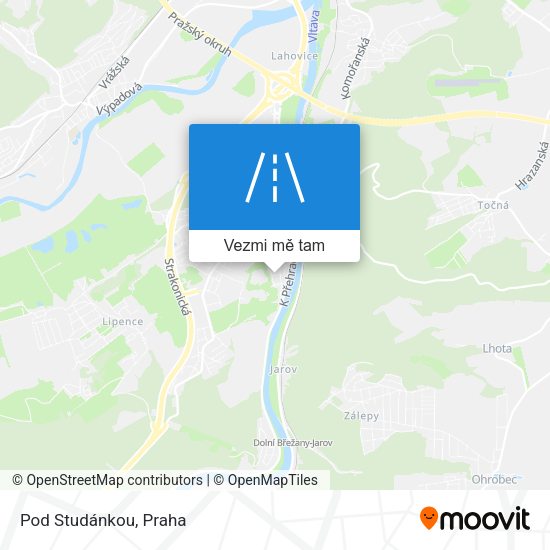 Pod Studánkou mapa