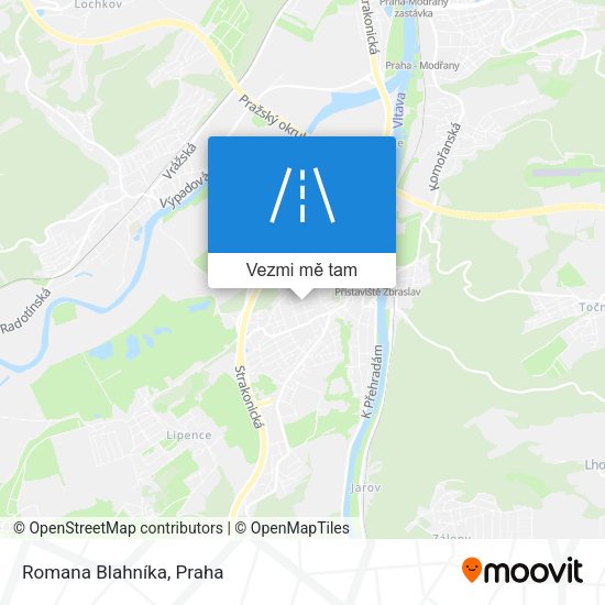 Romana Blahníka mapa