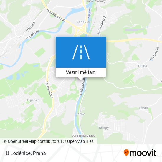 U Loděnice mapa