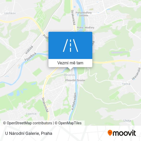 U Národní Galerie mapa