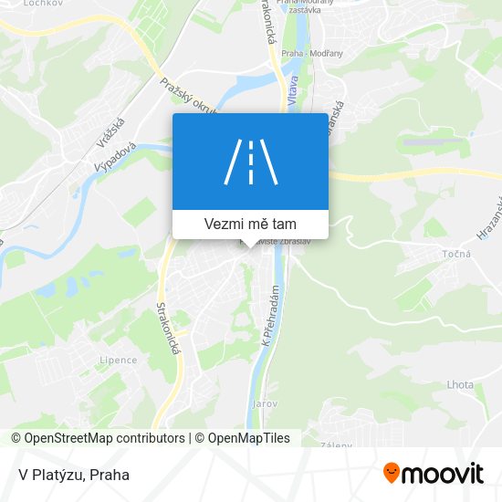 V Platýzu mapa