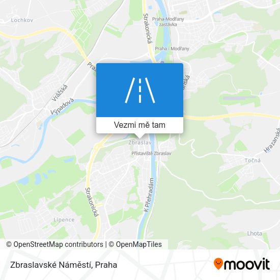 Zbraslavské Náměstí mapa