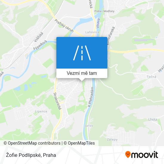 Žofie Podlipské mapa