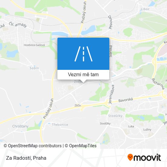 Za Radostí mapa