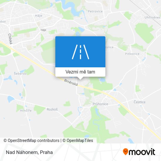 Nad Náhonem mapa