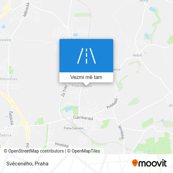 Svěceného mapa