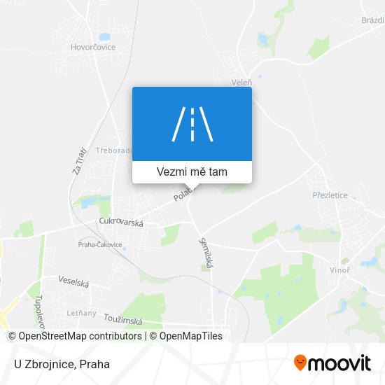 U Zbrojnice mapa