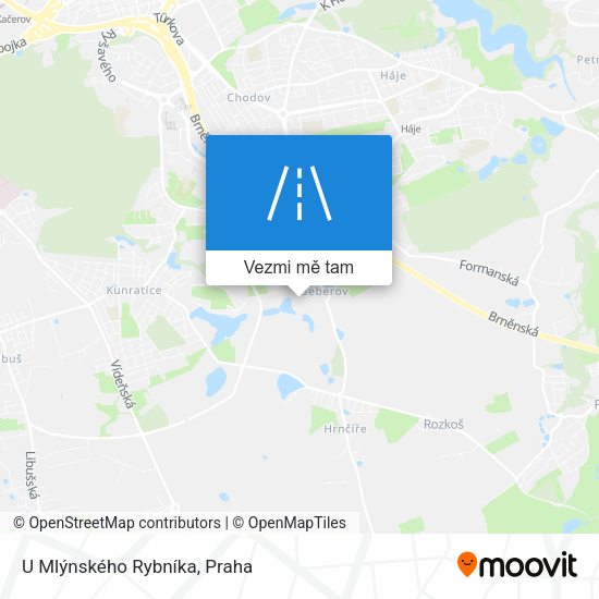 U Mlýnského Rybníka mapa