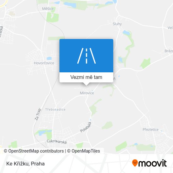Ke Křížku mapa