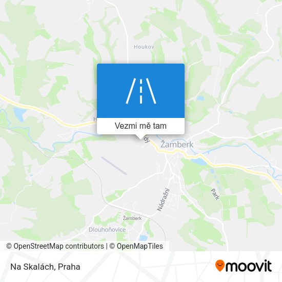 Na Skalách mapa