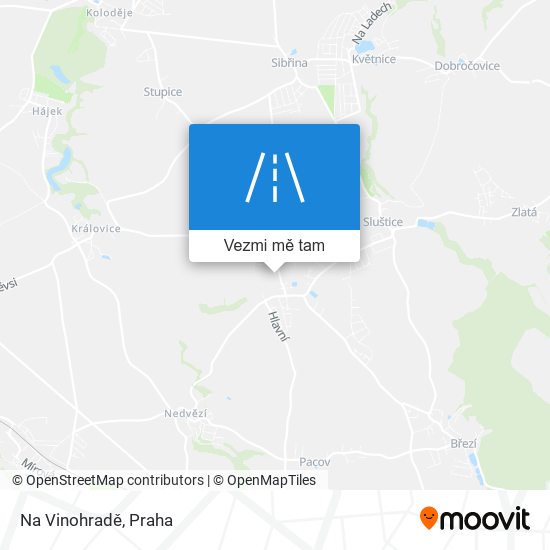 Na Vinohradě mapa