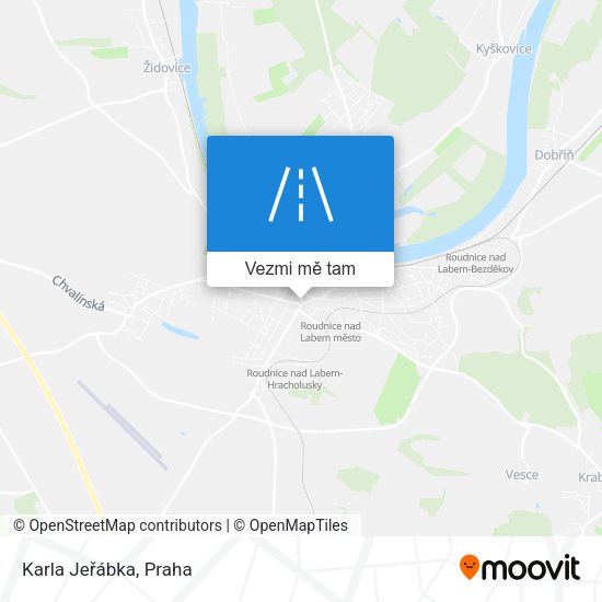 Karla Jeřábka mapa