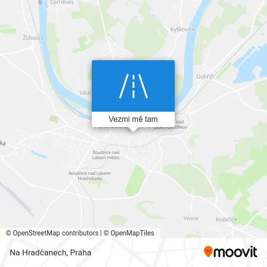 Na Hradčanech mapa
