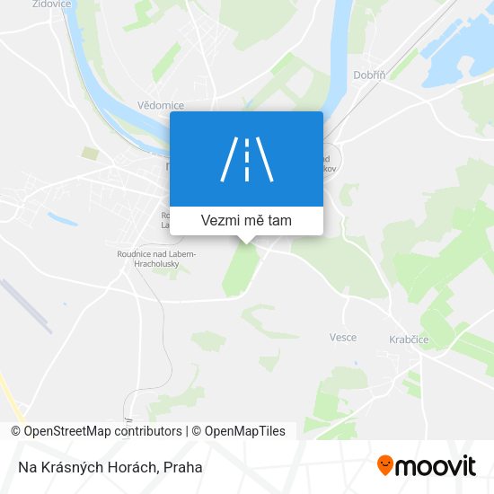 Na Krásných Horách mapa