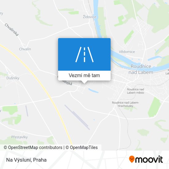 Na Výsluní mapa