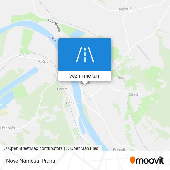 Nové Náměstí mapa