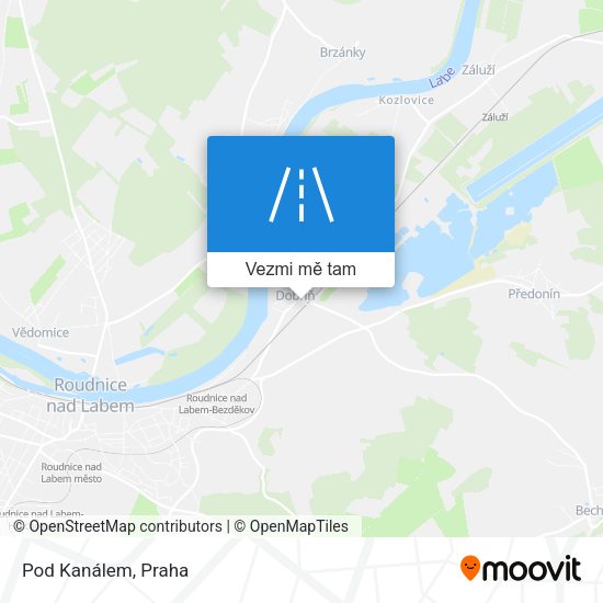 Pod Kanálem mapa