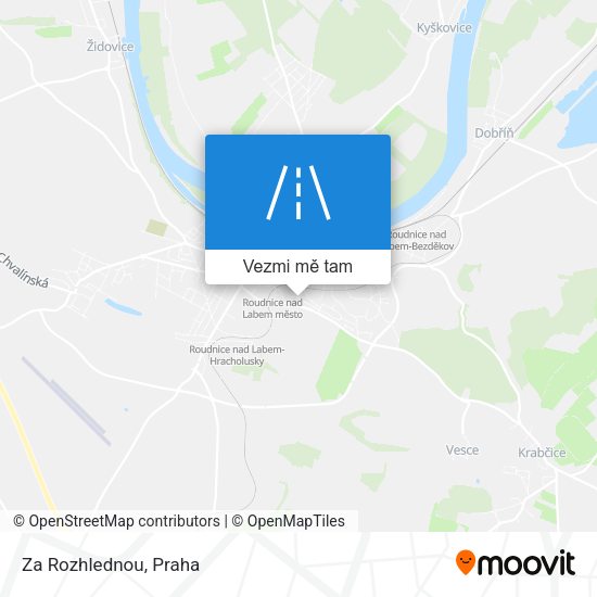 Za Rozhlednou mapa