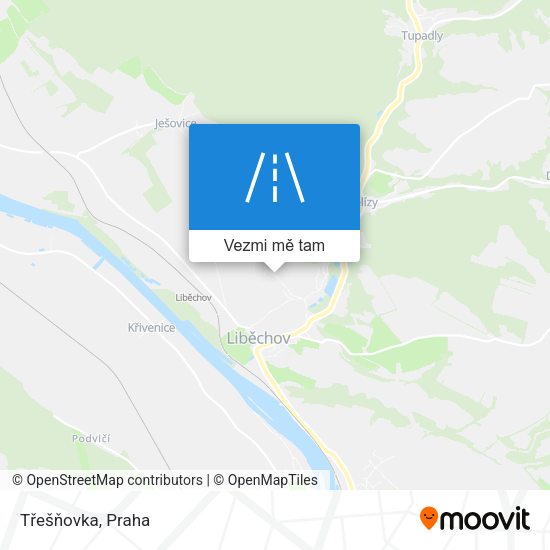 Třešňovka mapa